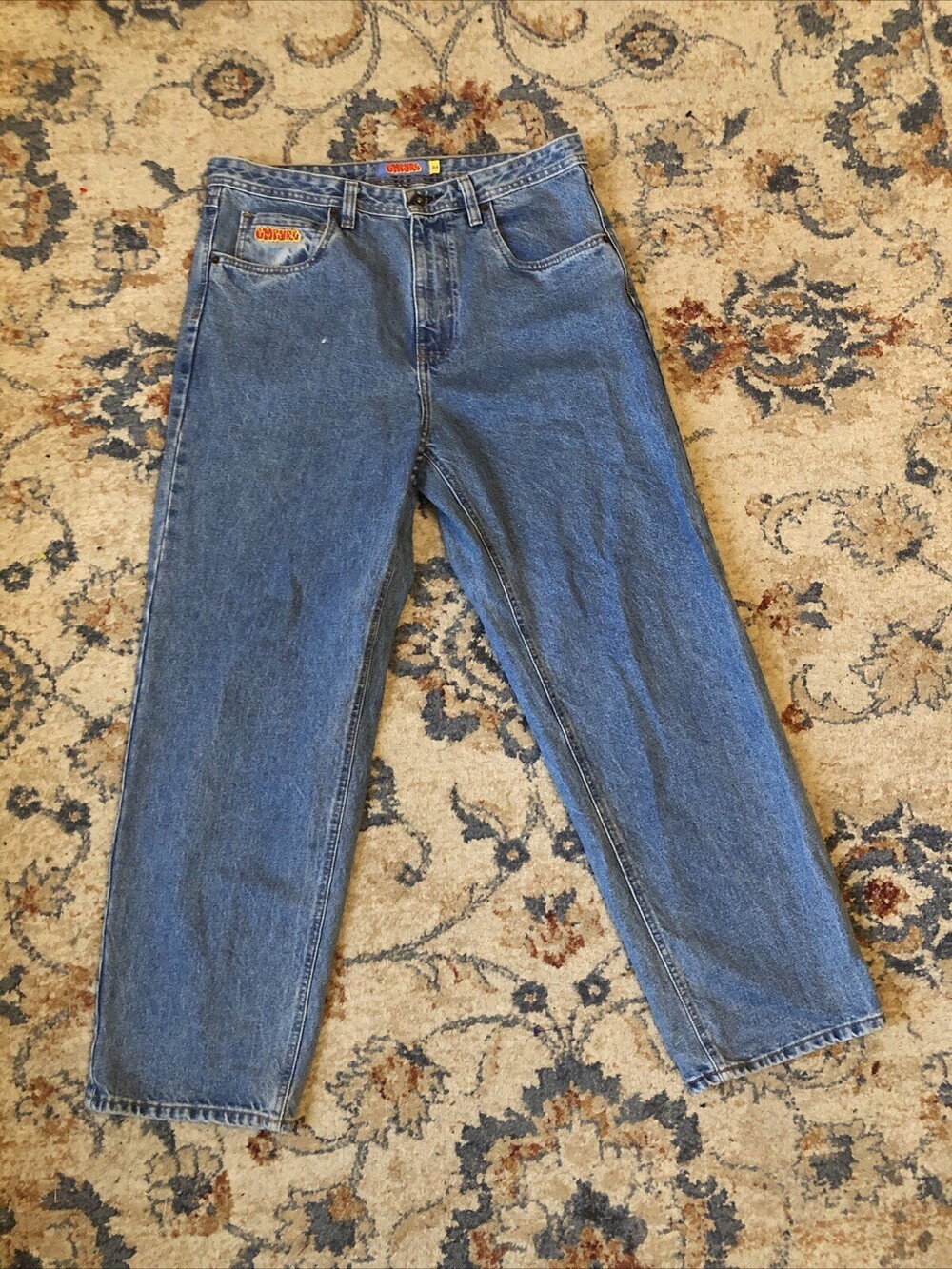 Empyre Relax Fit Baggy Light Wash Skate Jeans Pants size 34x30 Streetwear